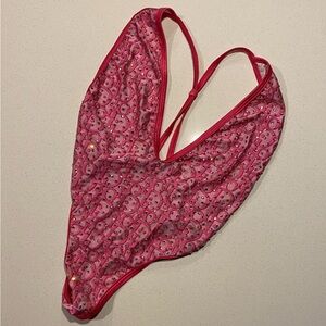 Pink Dior rhinestone exotic outfit